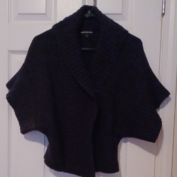 🌺Express Black Knit Poncho Sweater - Picture 2 of 6